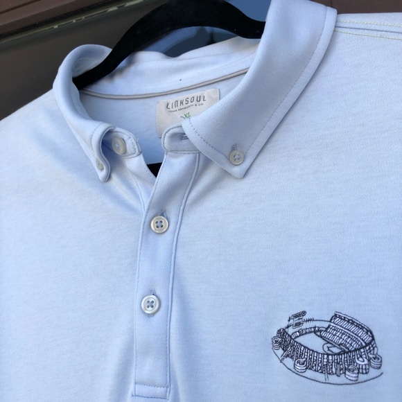 LINKSOUL Light Blue "Jack Murphy Stadium" Golf Polo XL - Picture 2 of 13